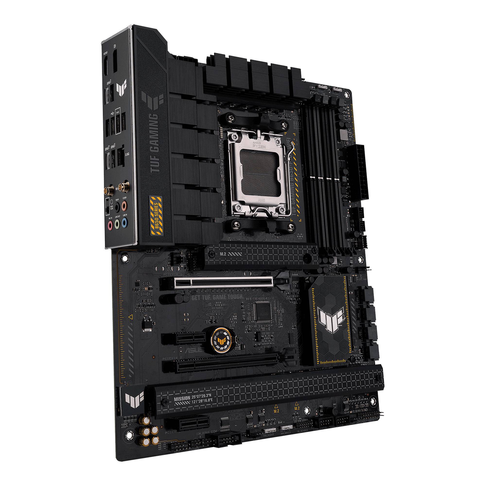 Asus TUF GAMING B650-PLUS WIFI Mainboard Sockel (PC) AMD® AM5 Formfaktor (Details) ATX Mainboard-Chipsatz AMD® B650
