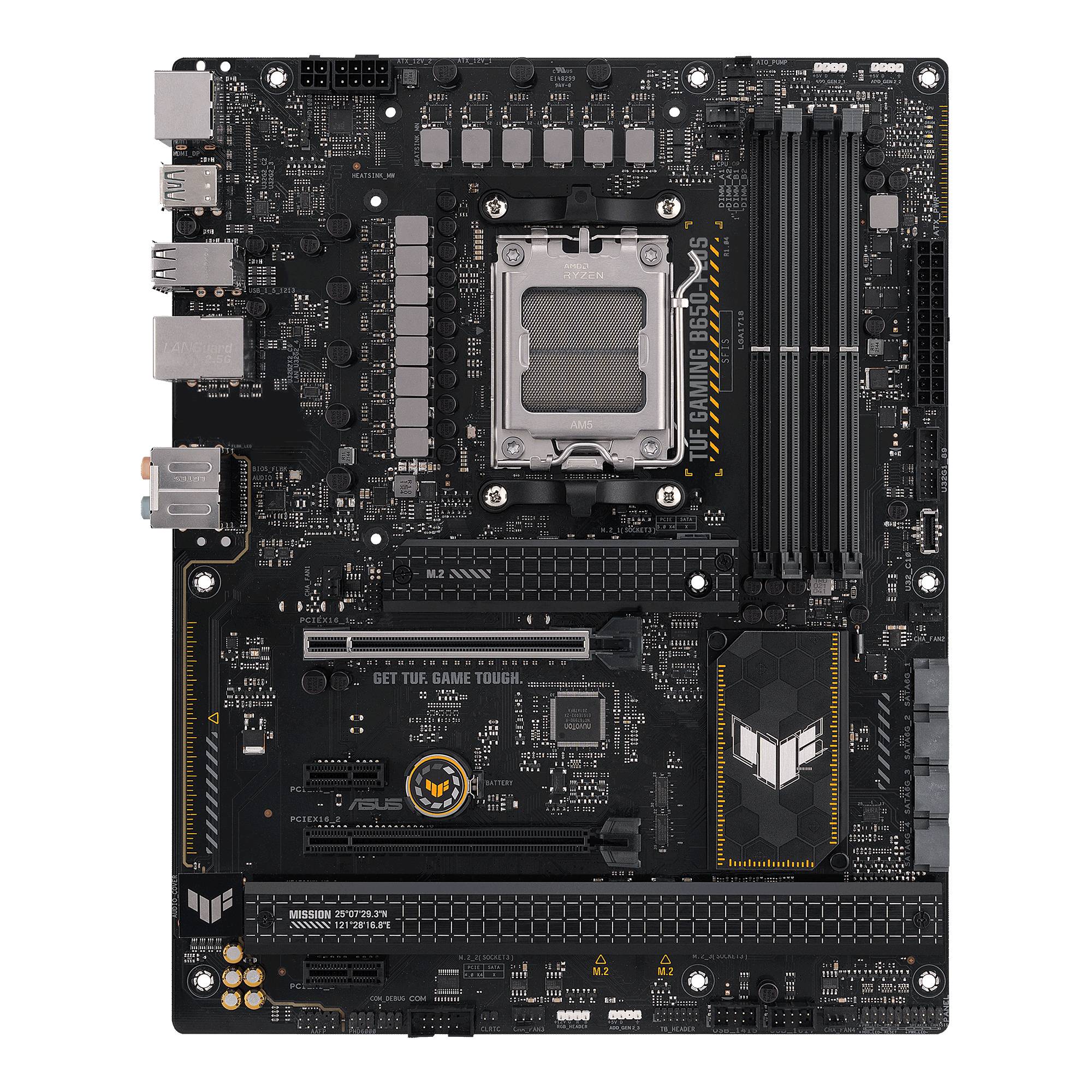 Asus TUF GAMING B650-PLUS Mainboard Sockel (PC) AMD® AM5 Formfaktor (Details) ATX Mainboard-Chipsatz AMD® B650