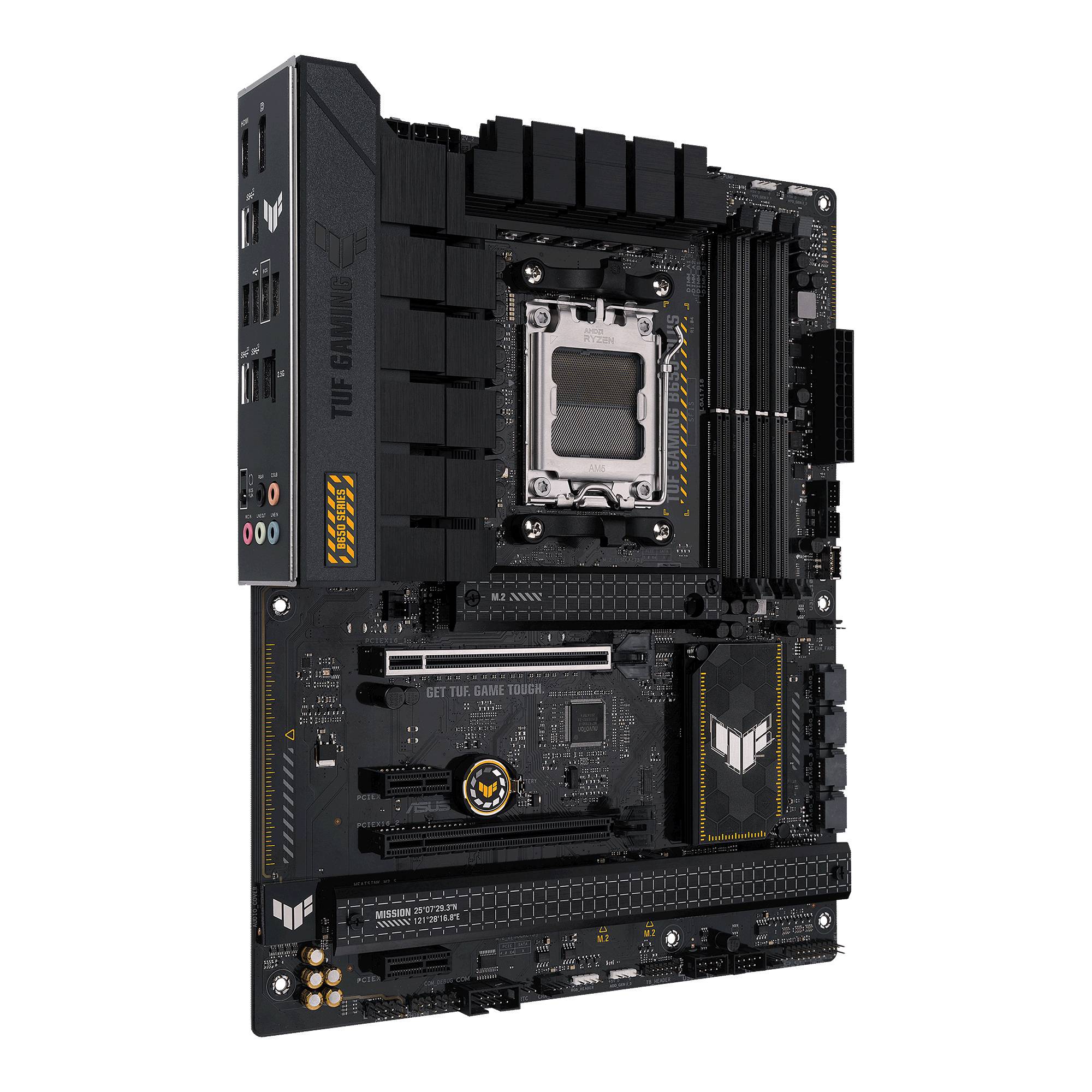 Asus TUF GAMING B650-PLUS Mainboard Sockel (PC) AMD® AM5 Formfaktor (Details) ATX Mainboard-Chipsatz AMD® B650