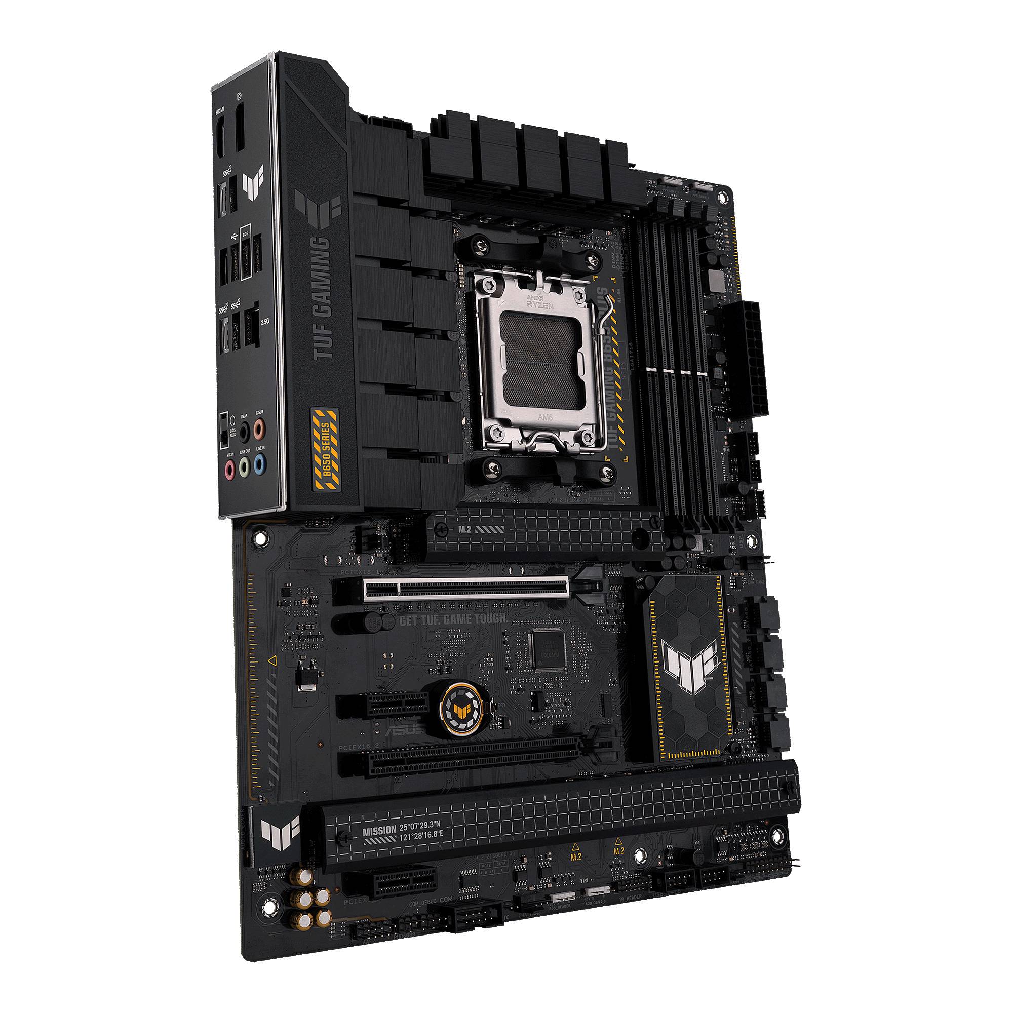 Asus TUF GAMING B650-PLUS Mainboard Sockel (PC) AMD® AM5 Formfaktor (Details) ATX Mainboard-Chipsatz AMD® B650