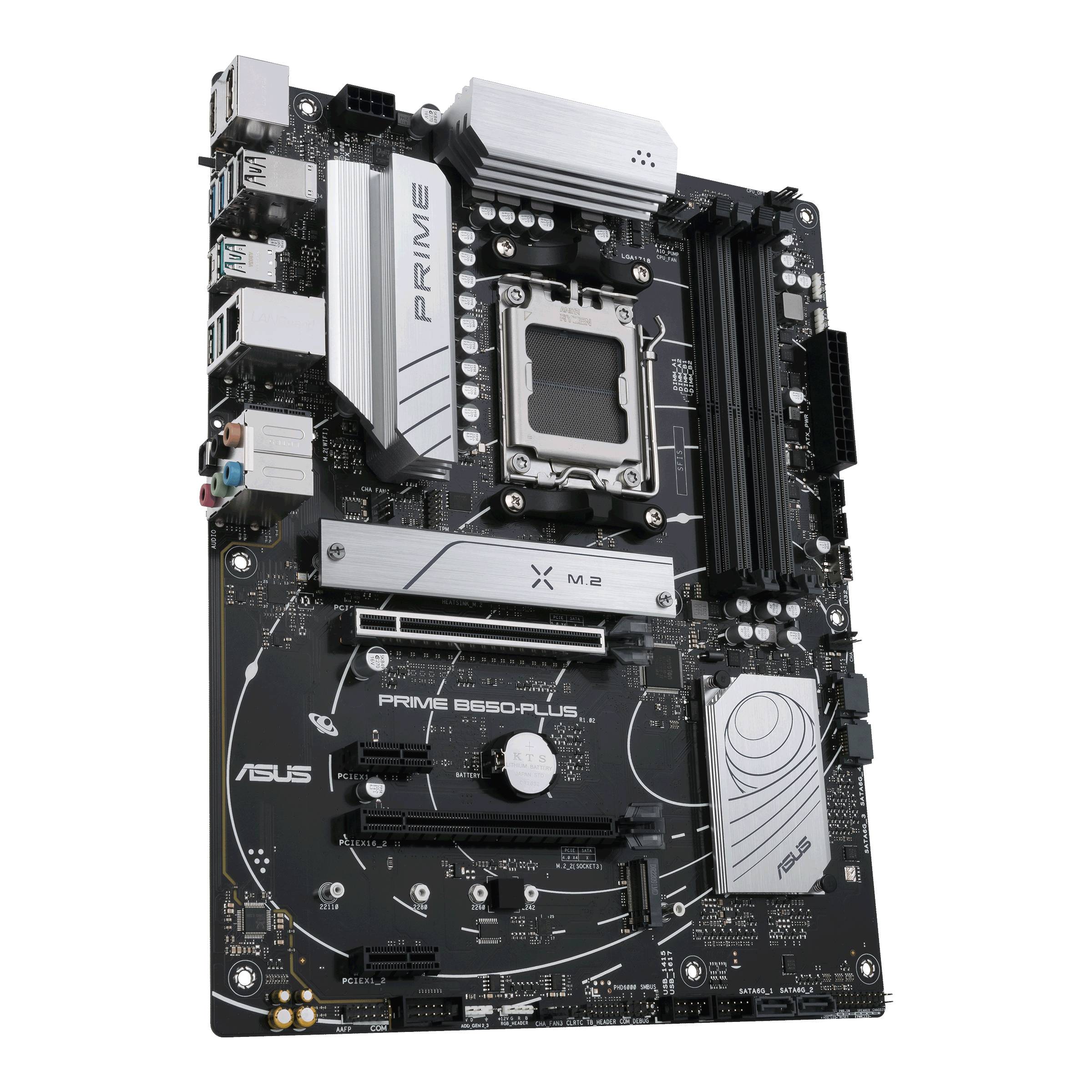 Asus PRIME B650-PLUS Mainboard Sockel (PC) AMD® AM5 Formfaktor (Details) ATX Mainboard-Chipsatz AMD® B650