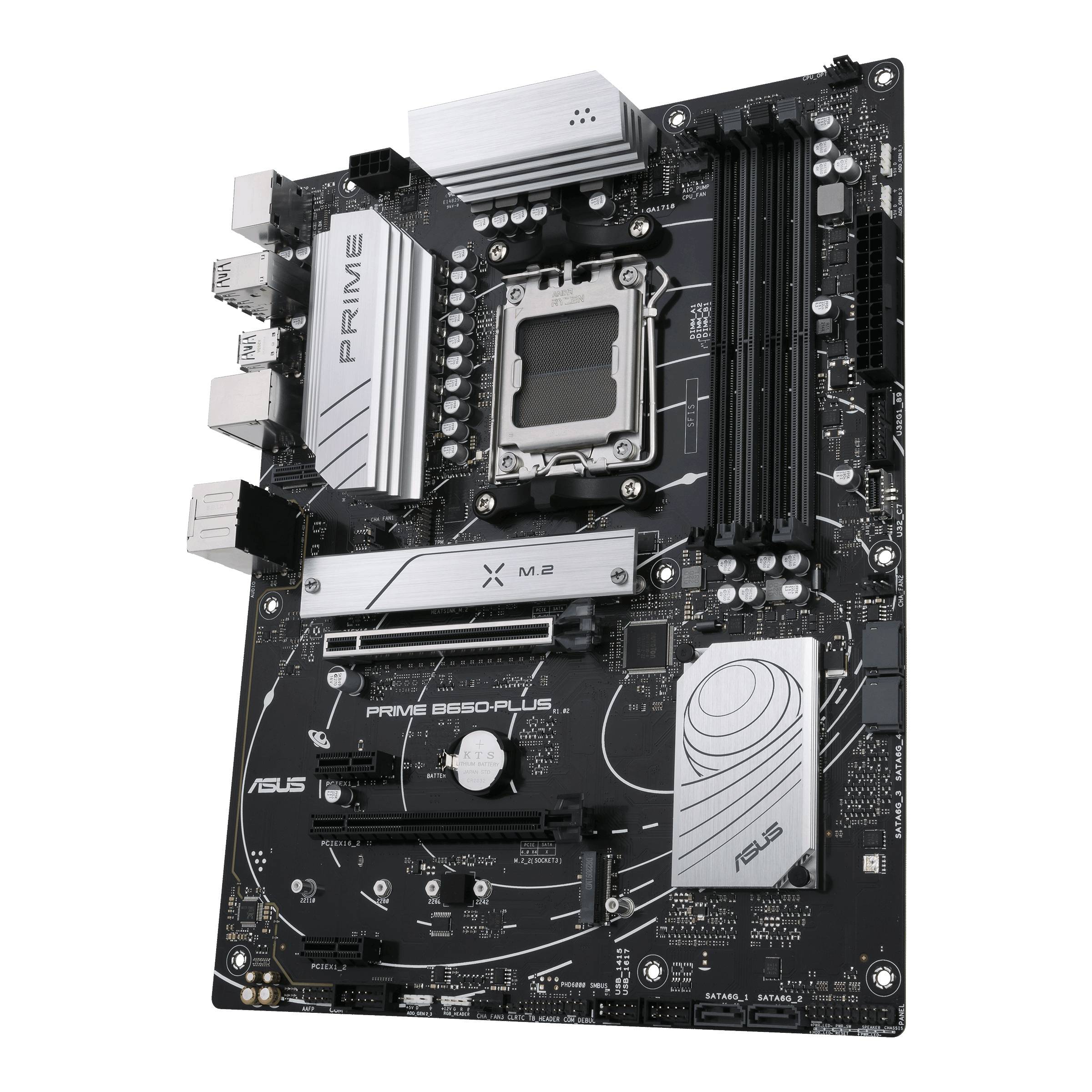 Asus PRIME B650-PLUS Mainboard Sockel (PC) AMD® AM5 Formfaktor (Details) ATX Mainboard-Chipsatz AMD® B650