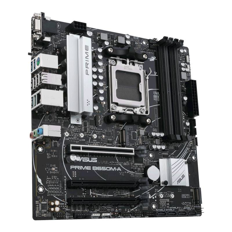 Asus PRIME B650M-A Mainboard Sockel (PC) AMD® AM5 Formfaktor (Details) Micro-ATX Mainboard-Chipsatz AMD® B650
