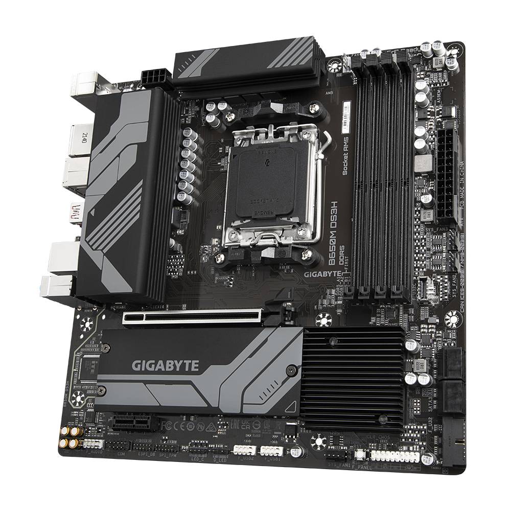 Gigabyte B650M DS3H Mainboard Sockel (PC) AMD® AM5 Formfaktor (Details) Micro-ATX Mainboard-Chipsatz AMD® B650