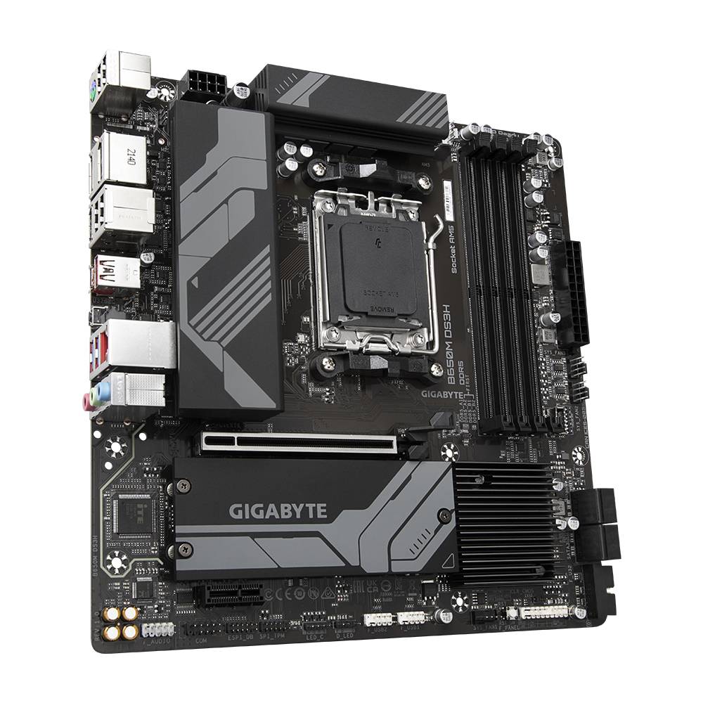 Gigabyte B650M DS3H Mainboard Sockel (PC) AMD® AM5 Formfaktor (Details) Micro-ATX Mainboard-Chipsatz AMD® B650