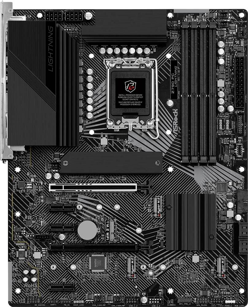 ASRock Z790 PG Lightning Mainboard Sockel (PC) Intel® LGA 1700 Formfaktor (Details) ATX Mainboard-Chipsatz Intel® Z790