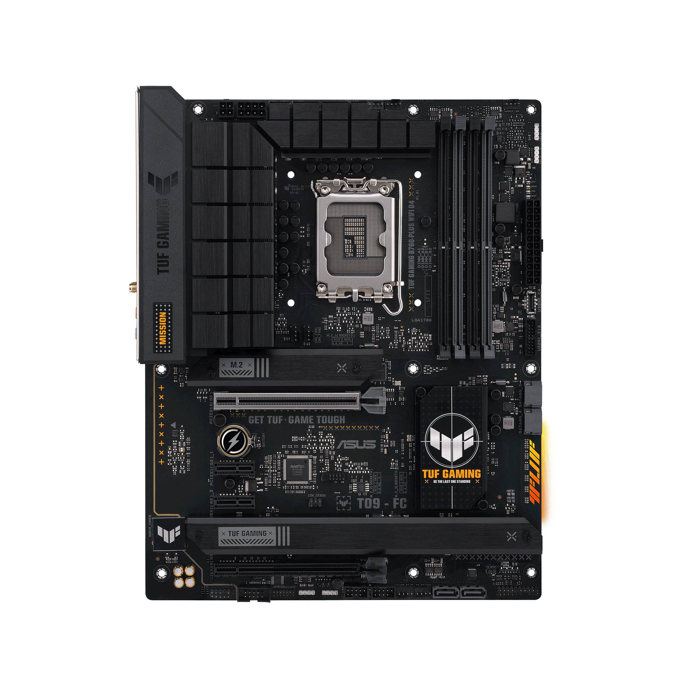 Asus TUF GAMING B760-PLUS WIFI D4 Mainboard Sockel (PC) Intel® LGA 1700 Formfaktor (Details) ATX Mainboard-Chipsatz Intel® B760
