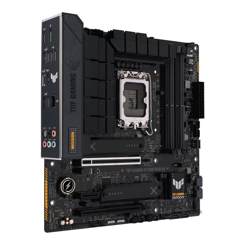 Asus TUF GAMING B760M-PLUS D4 Mainboard Sockel (PC) Intel® LGA 1700 Formfaktor (Details) Micro-ATX Mainboard-Chipsatz Intel® B760
