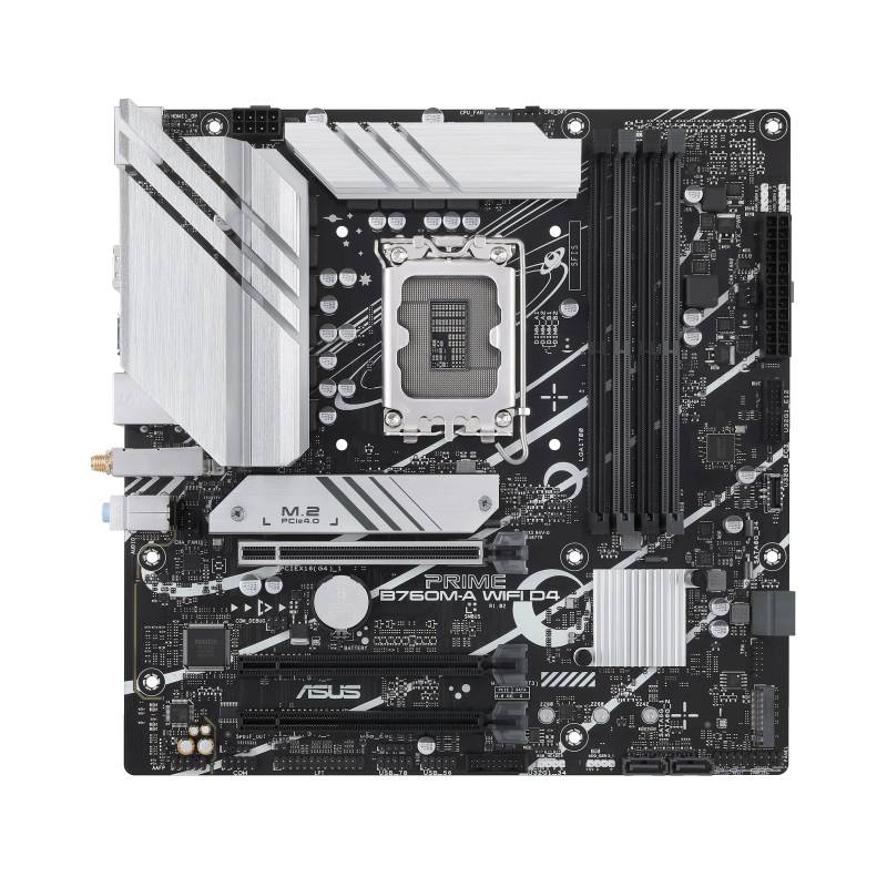 Asus PRIME B760M-A WIFI D4 Mainboard Sockel (PC) Intel® LGA 1700 Formfaktor (Details) Micro-ATX Mainboard-Chipsatz Intel® B760