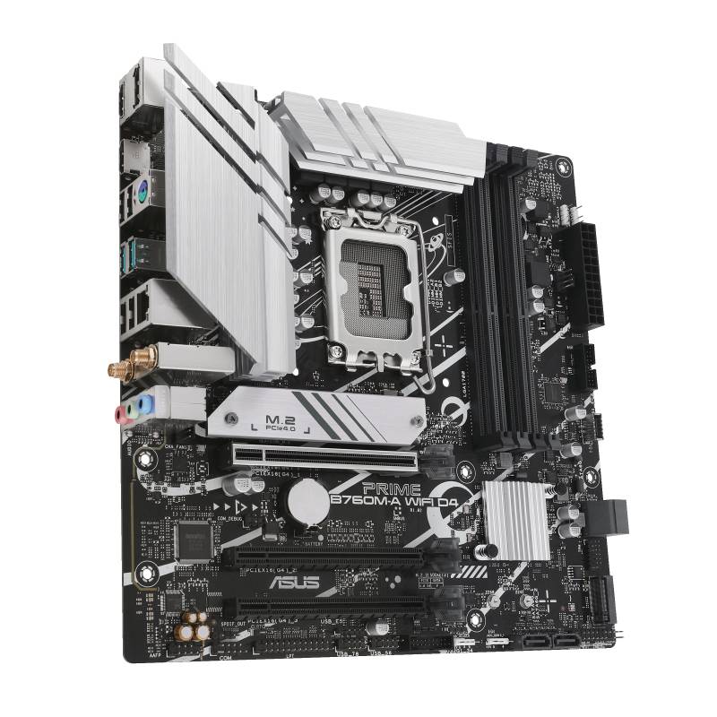 Asus PRIME B760M-A WIFI D4 Mainboard Sockel (PC) Intel® LGA 1700 Formfaktor (Details) Micro-ATX Mainboard-Chipsatz Intel® B760