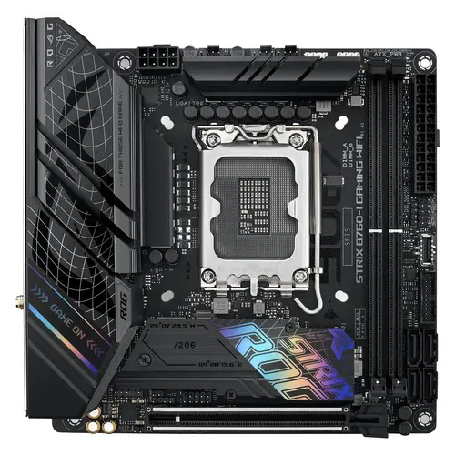 Asus ROG STRIX B760-I GAMING WIFI Mainboard Sockel (PC) Intel® LGA 1700 Formfaktor (Details) Mini-ITX Mainboard-Chipsatz Intel® Asus ROG STRIX B760-I GAMING WIFI Mainboard Sockel (PC) Intel® LGA 1700 Formfaktor (Details) Mini-ITX Mainboard-Chipsatz Intel®