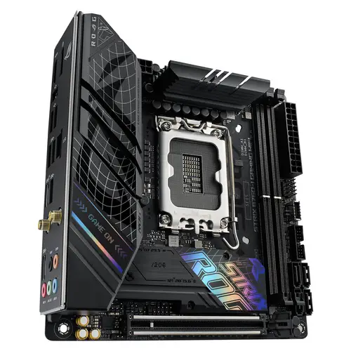 Asus ROG STRIX B760-I GAMING WIFI Mainboard Sockel (PC) Intel® LGA 1700 Formfaktor (Details) Mini-ITX Mainboard-Chipsatz Intel® Asus ROG STRIX B760-I GAMING WIFI Mainboard Sockel (PC) Intel® LGA 1700 Formfaktor (Details) Mini-ITX Mainboard-Chipsatz Intel®
