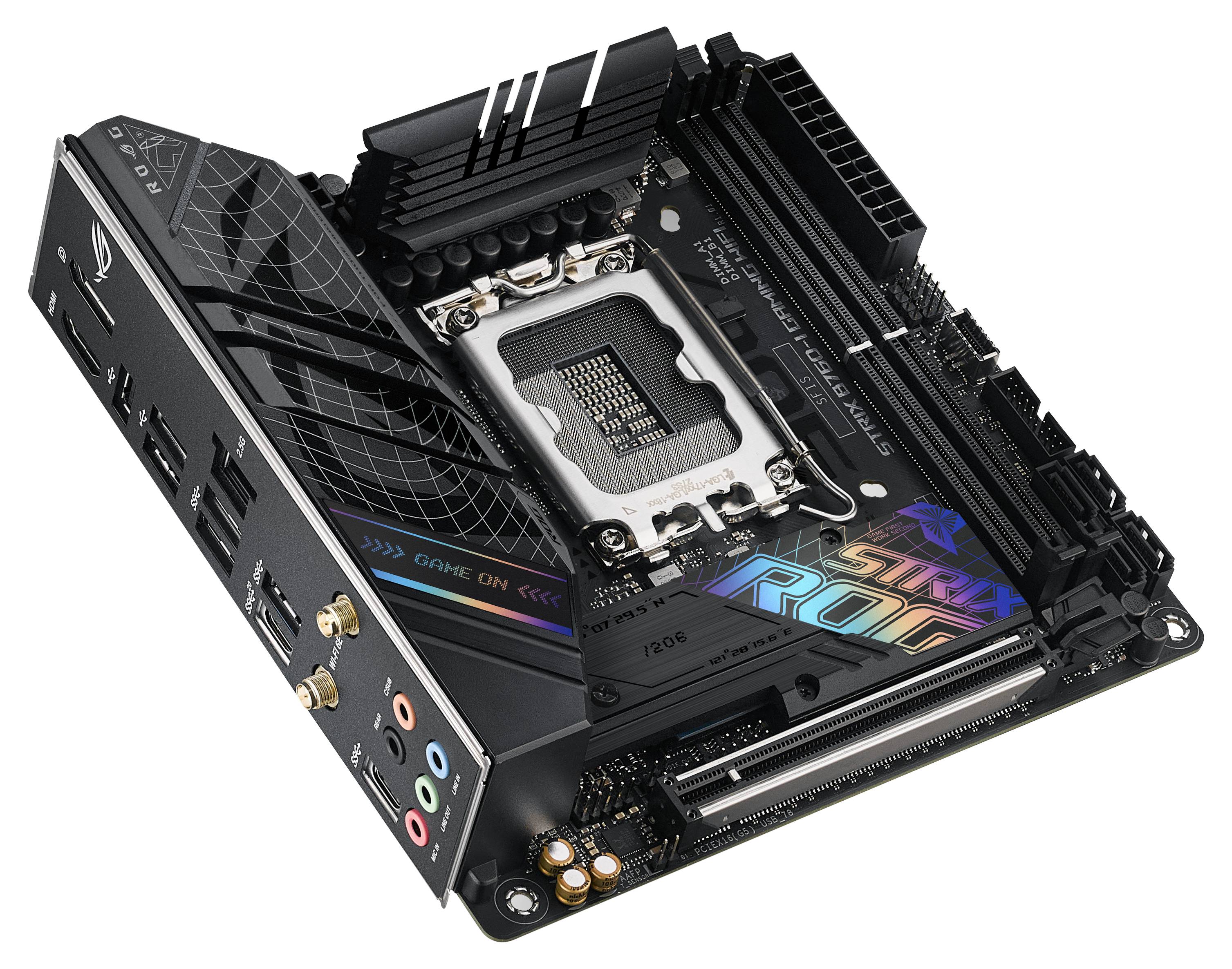 Asus ROG STRIX B760-I GAMING WIFI Mainboard Sockel (PC) Intel® LGA 1700 Formfaktor (Details) Mini-ITX Mainboard-Chipsatz Intel®