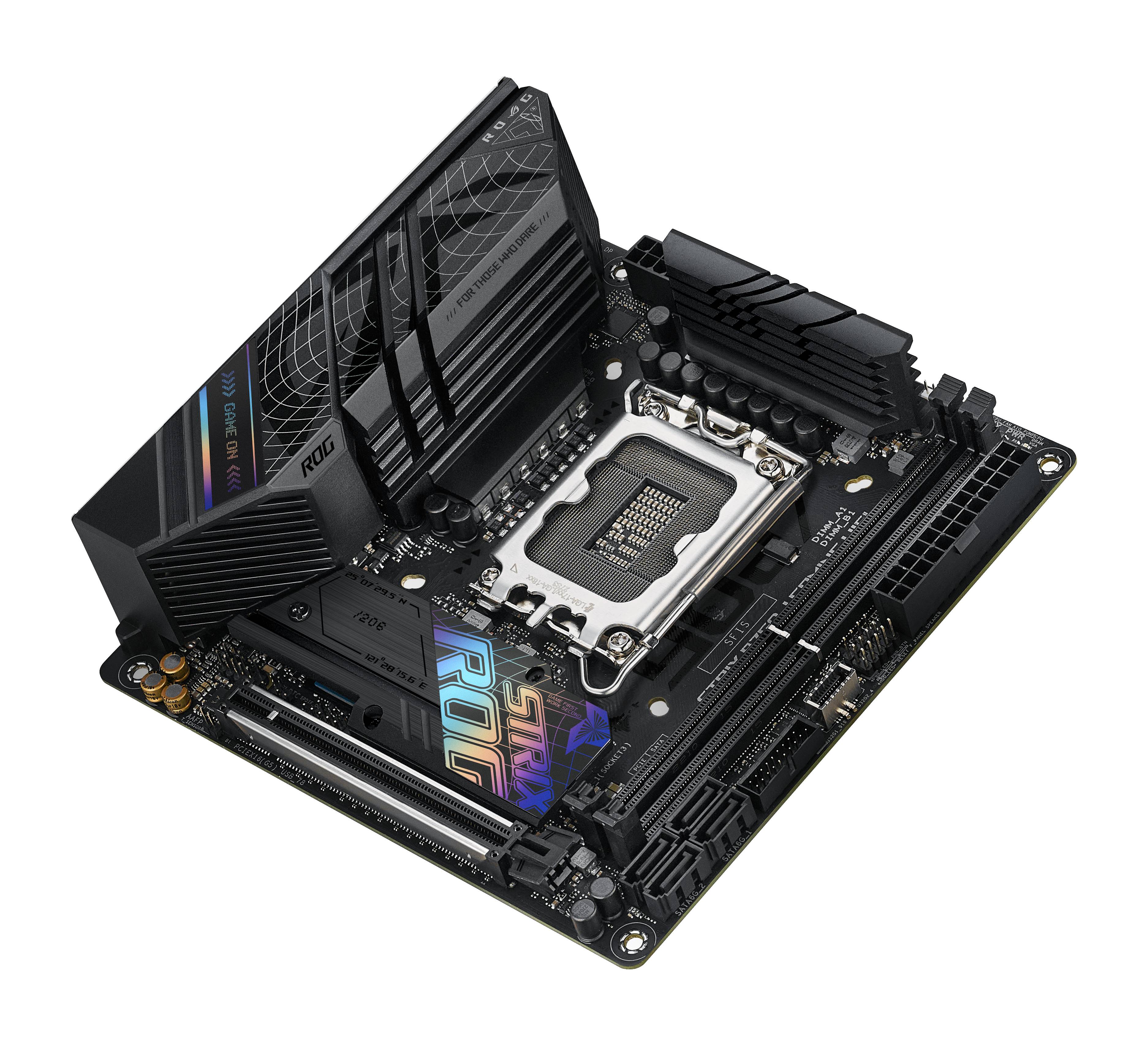 Asus ROG STRIX B760-I GAMING WIFI Mainboard Sockel (PC) Intel® LGA 1700 Formfaktor (Details) Mini-ITX Mainboard-Chipsatz Intel®