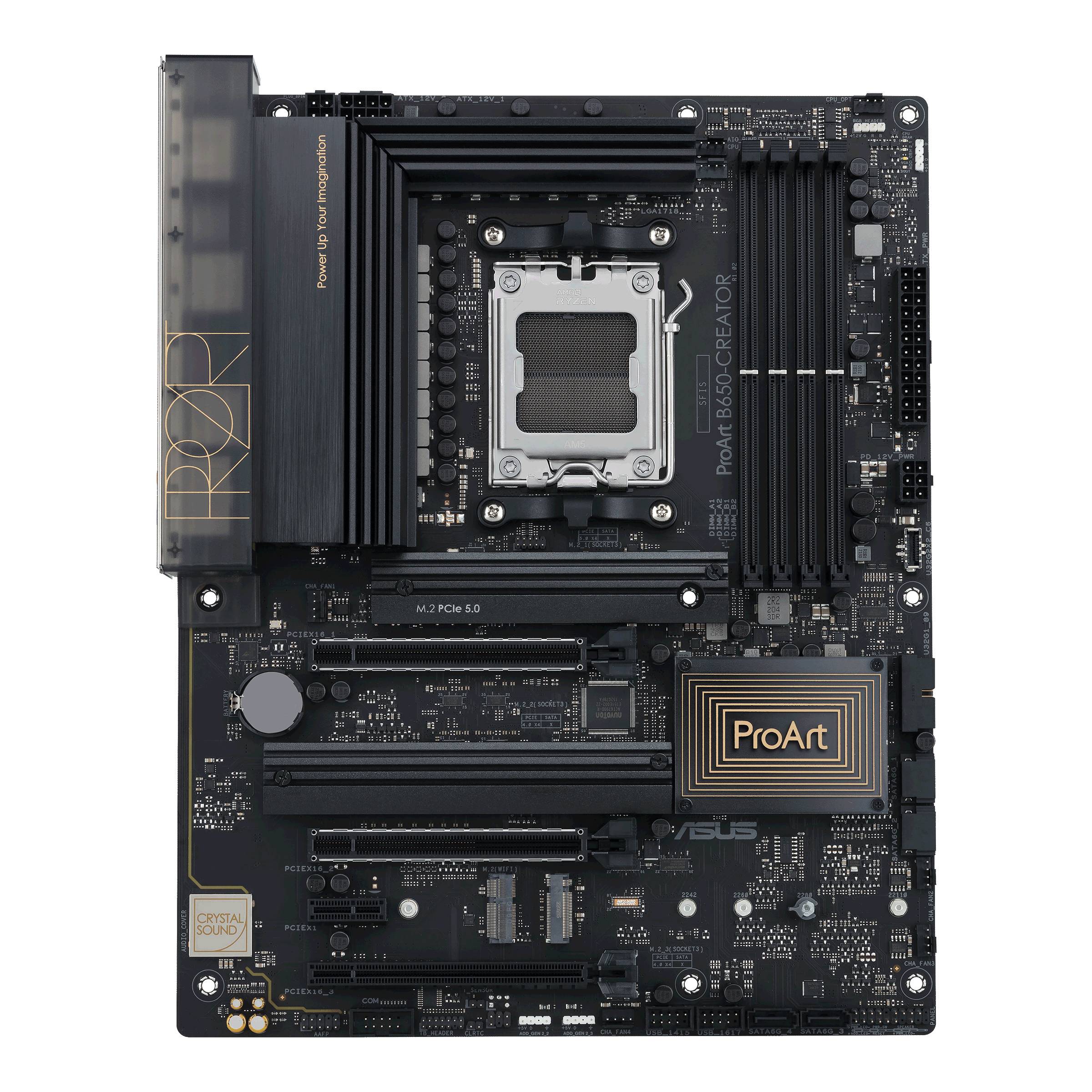 Asus PROART B650-CREATOR Mainboard Sockel (PC) AMD® AM5 Formfaktor (Details) ATX Mainboard-Chipsatz AMD® B650