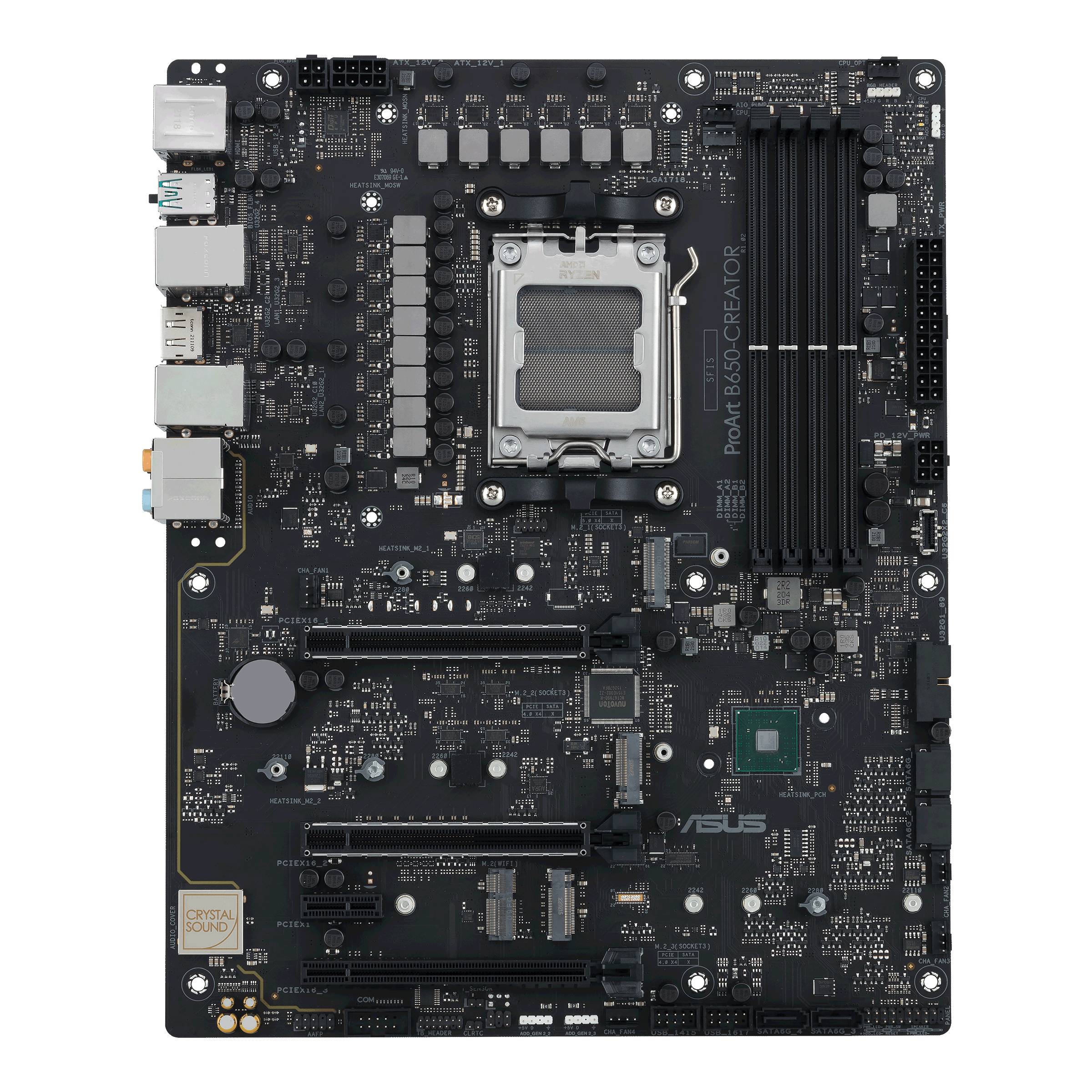 Asus PROART B650-CREATOR Mainboard Sockel (PC) AMD® AM5 Formfaktor (Details) ATX Mainboard-Chipsatz AMD® B650