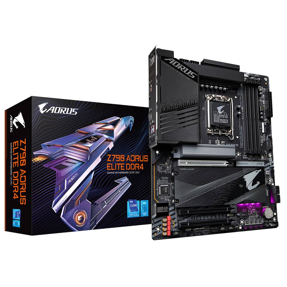 Gigabyte Z790 AORUS ELITE DDR4 Mainboard Sockel (PC) Intel® LGA 1700 Formfaktor (Details) ATX Mainboard-Chipsatz Intel® Z790