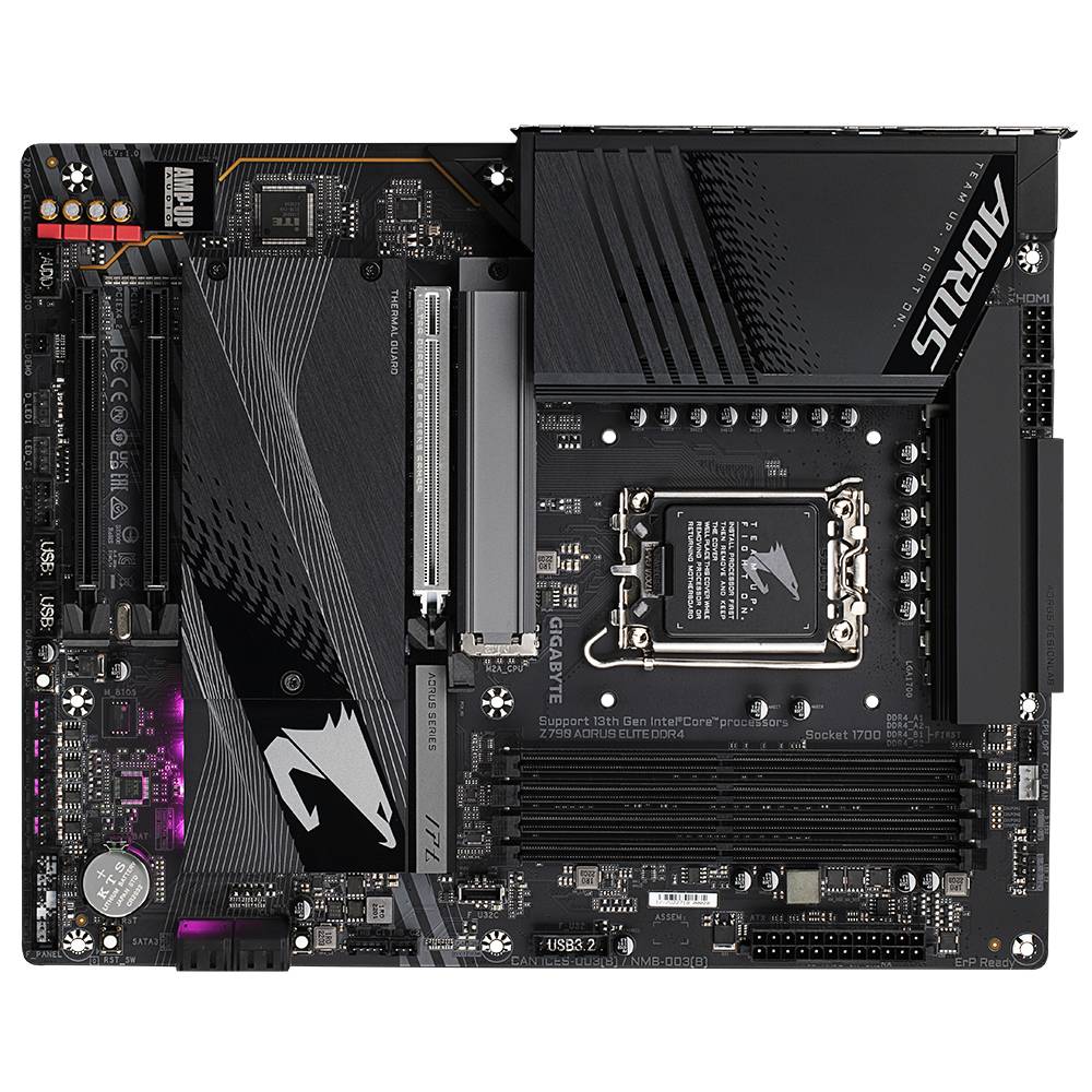 Gigabyte Z790 AORUS ELITE DDR4 Mainboard Sockel (PC) Intel® LGA 1700 Formfaktor (Details) ATX Mainboard-Chipsatz Intel® Z790