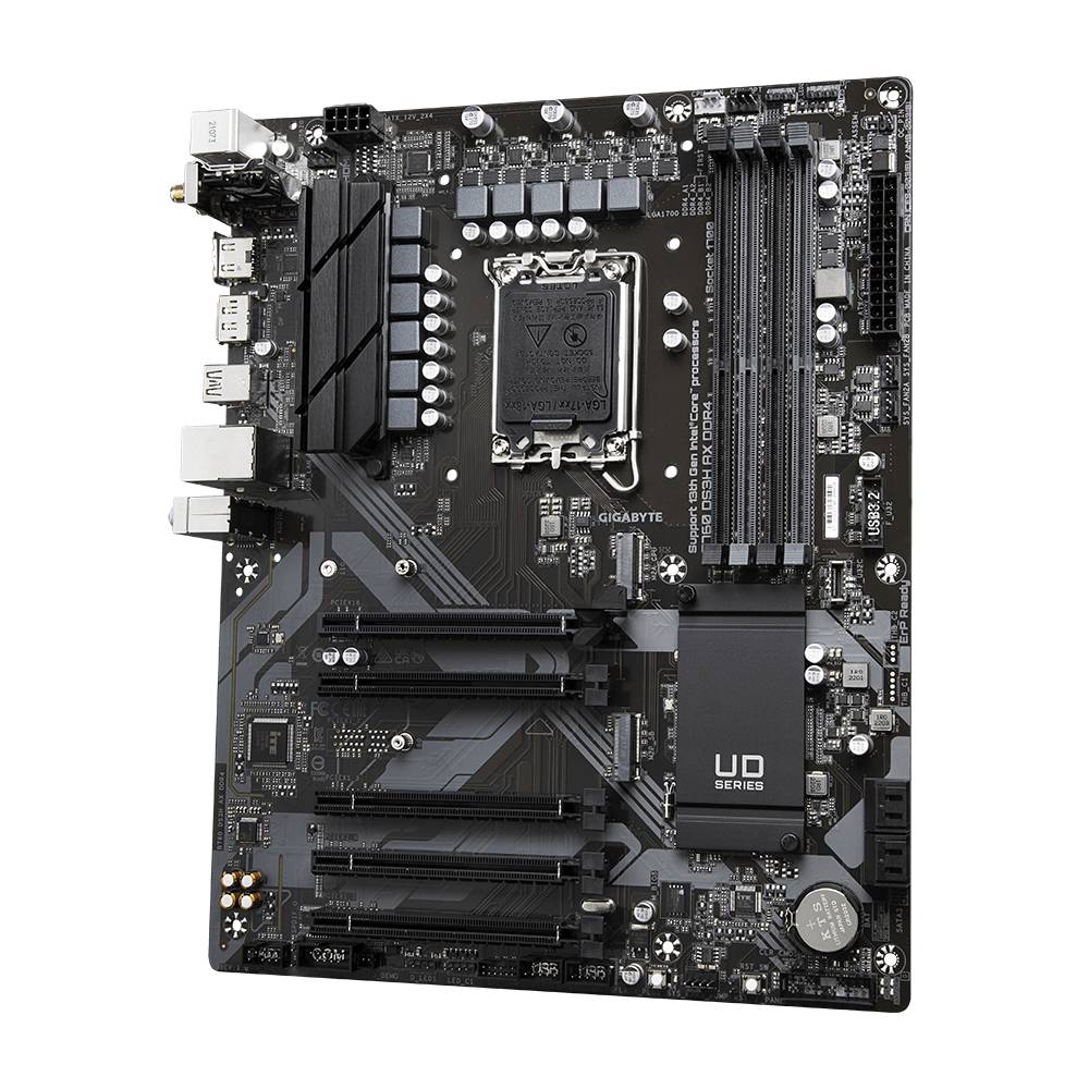 Gigabyte B760 DS3H AX DDR4 Mainboard Sockel (PC) Intel® LGA 1700 Formfaktor (Details) ATX Mainboard-Chipsatz Intel® B760 Express