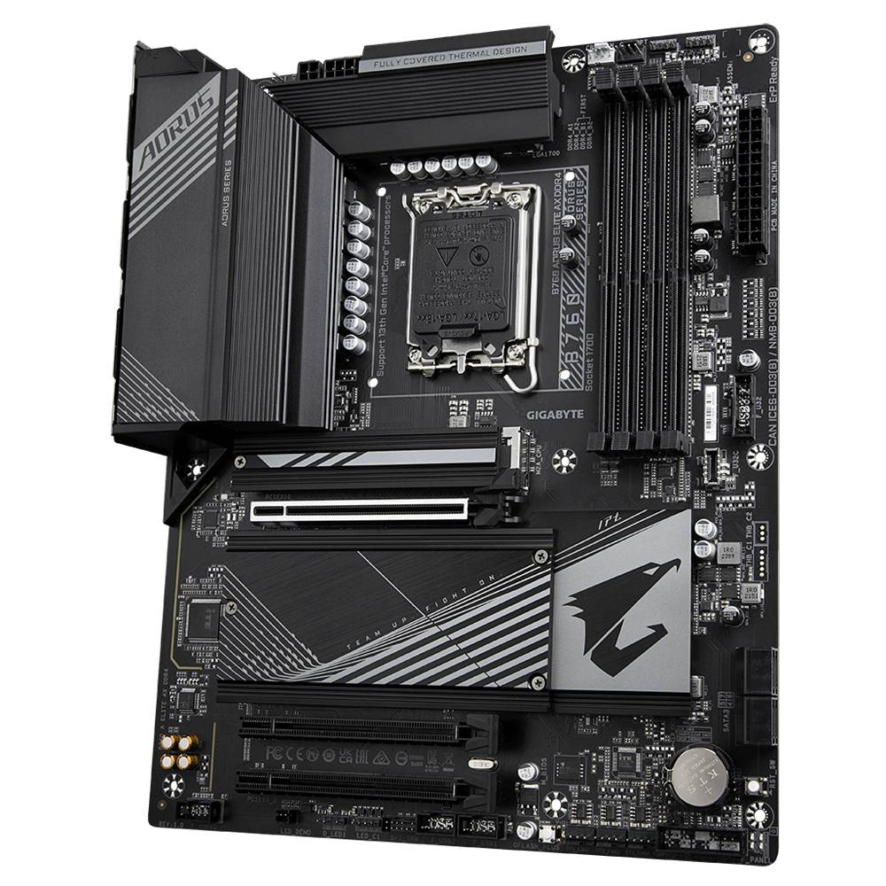 Gigabyte B760 AORUS ELITE AX DDR4 (rev. 1.0) Mainboard Sockel (PC) Intel® LGA 1700 Formfaktor (Details) ATX Mainboard-Chipsatz Intel® B760 Express