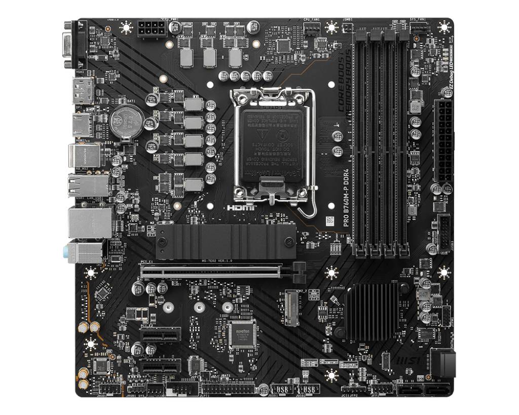 MSI PRO B760M-P DDR4 Mainboard Sockel (PC) Intel® LGA 1700 Formfaktor (Details) Micro-ATX Mainboard-Chipsatz Intel® B760