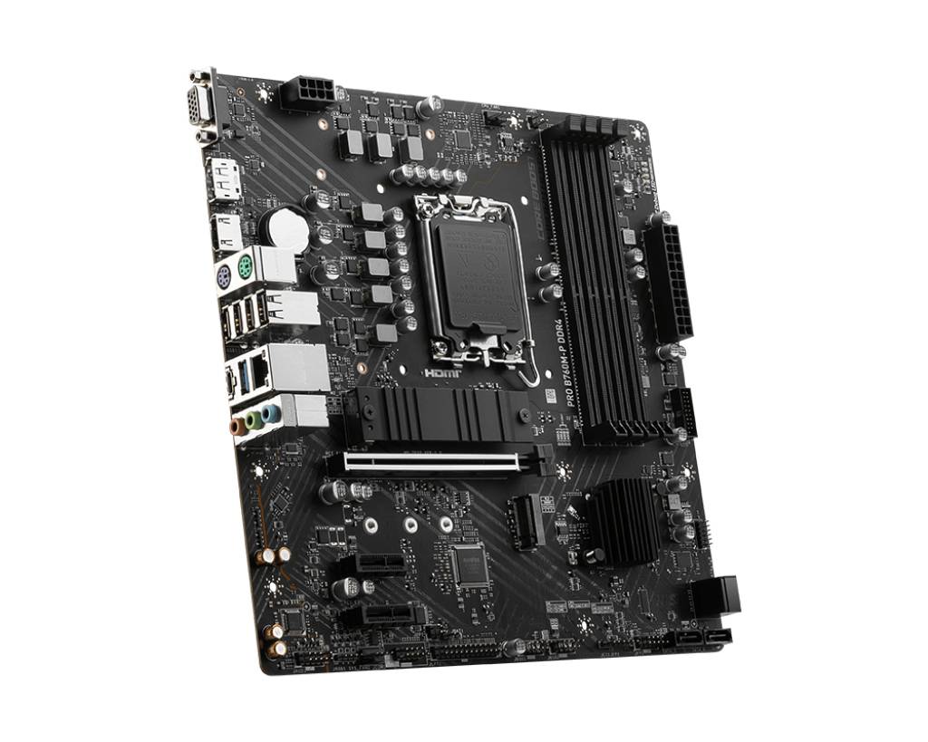 MSI PRO B760M-P DDR4 Mainboard Sockel (PC) Intel® LGA 1700 Formfaktor (Details) Micro-ATX Mainboard-Chipsatz Intel® B760