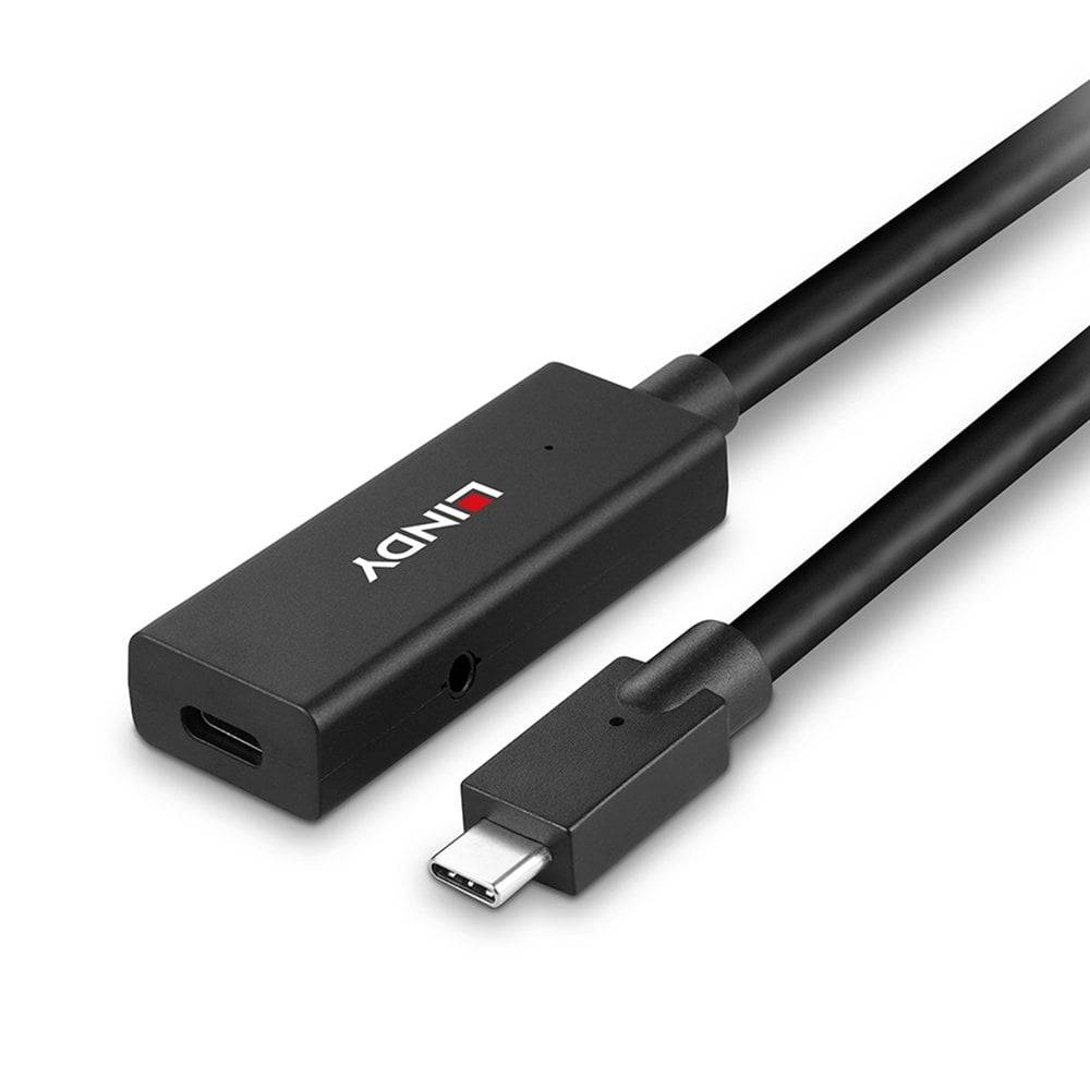 Ein USB-C-auf-HDMI-Kabeladapter, schwarz, mit dem Markennamen auf dem Gehäuse. Entworfen zum Anschluss von Geräten an HDMI-Displays.
