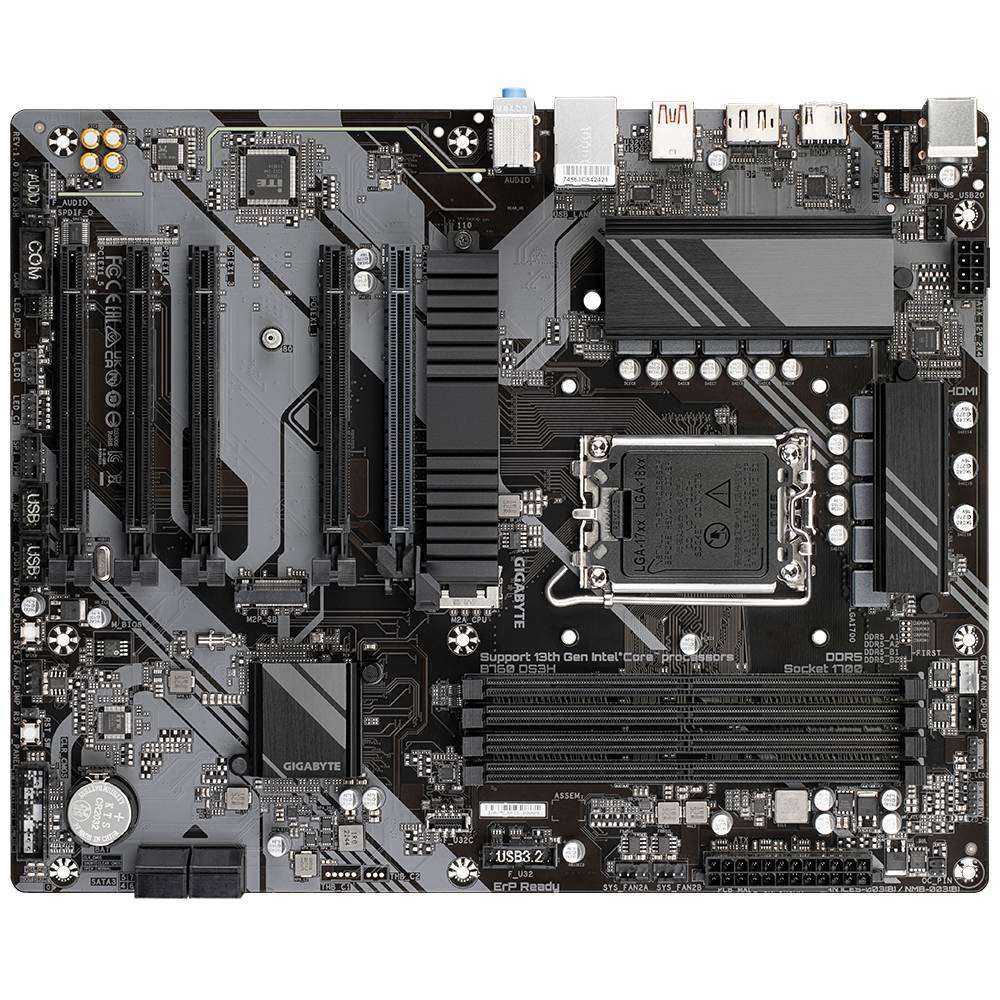 Gigabyte B760 DS3H Mainboard Sockel (PC) Intel® LGA 1700 Formfaktor (Details) ATX Mainboard-Chipsatz Intel® B760 Express