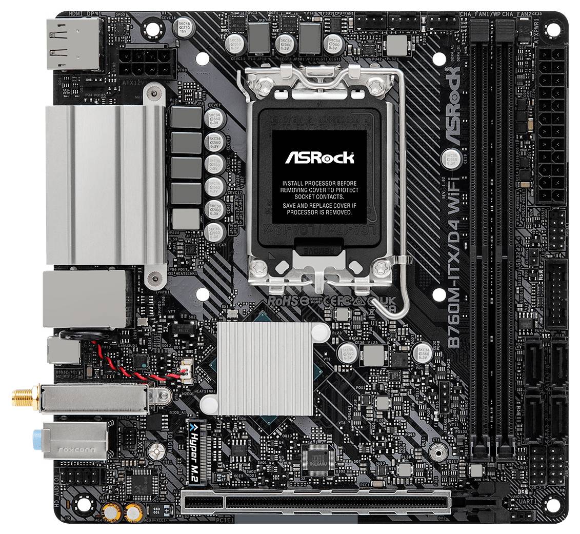 ASRock MB B760M-ITX/D4 WiFi Mainboard