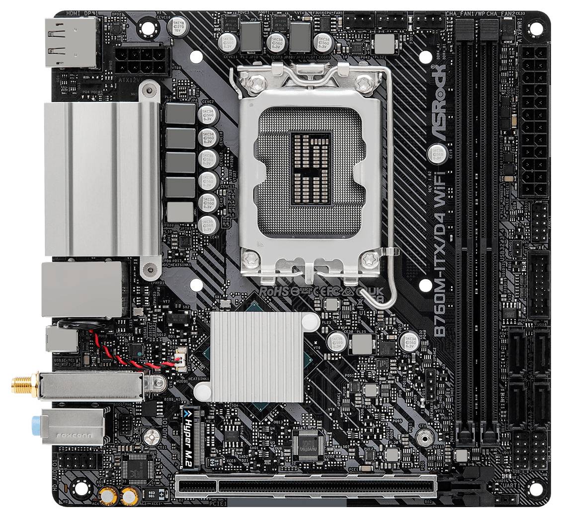 ASRock MB B760M-ITX/D4 WiFi Mainboard