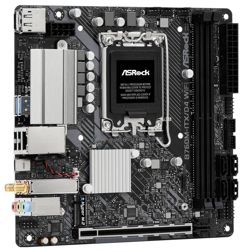 ASRock MB B760M-ITX/D4 WiFi Mainboard