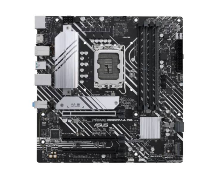 Asus PRIME B660M-A D4-CSM Mainboard Sockel (PC) Intel® LGA 1700 Formfaktor (Details) Micro-ATX Mainboard-Chipsatz Intel® B660