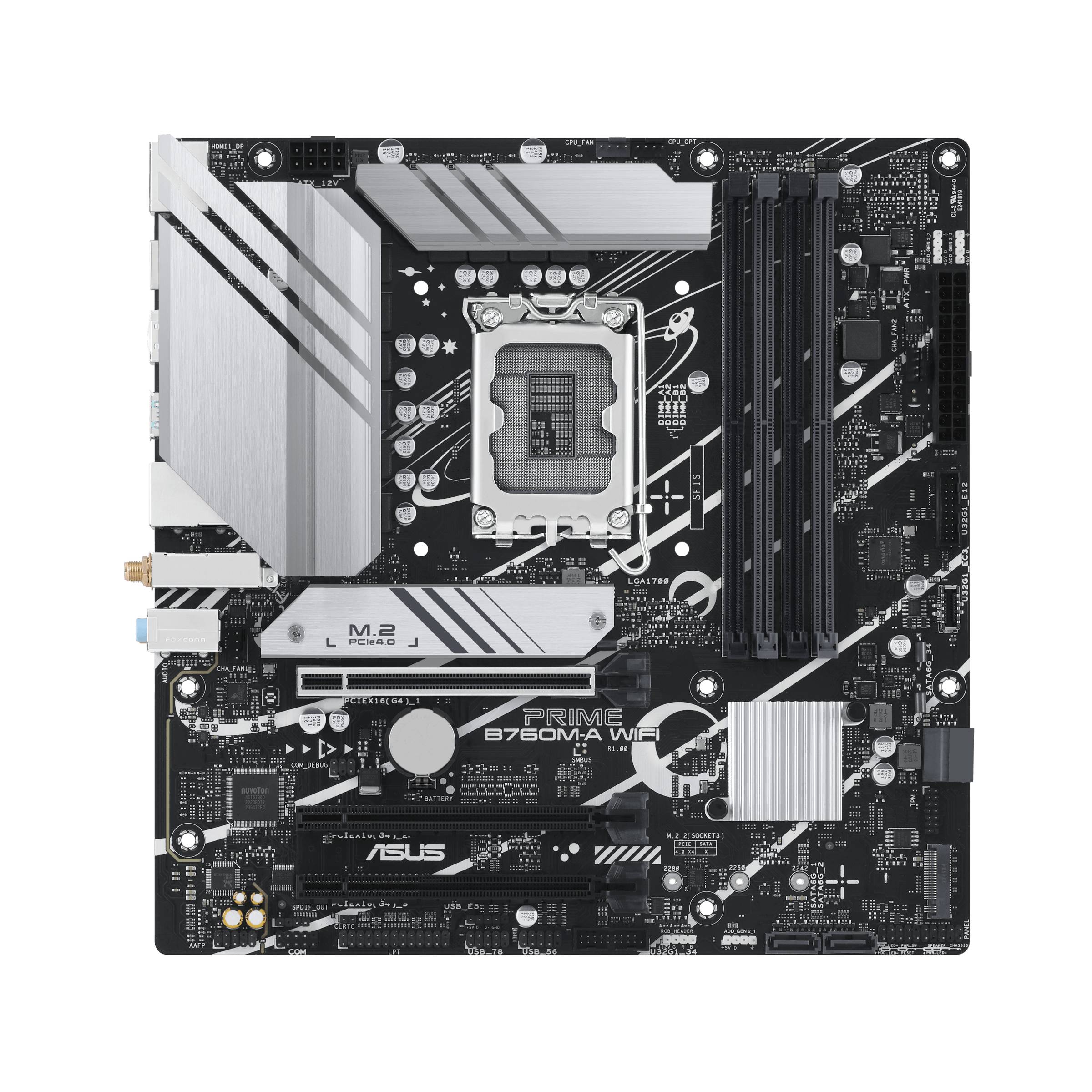 Asus PRIME B760M-A WIFI Mainboard Sockel (PC) Intel® LGA 1700 Formfaktor (Details) Micro-ATX Mainboard-Chipsatz Intel® B760