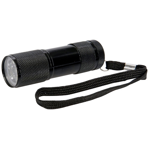 Silverline UV-Schwarzlicht UV-LED Taschenlampe batteriebetrieben 30lm 410g
