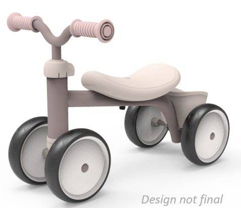 Smoby Rookie Rutscherfahrzeug Pastell