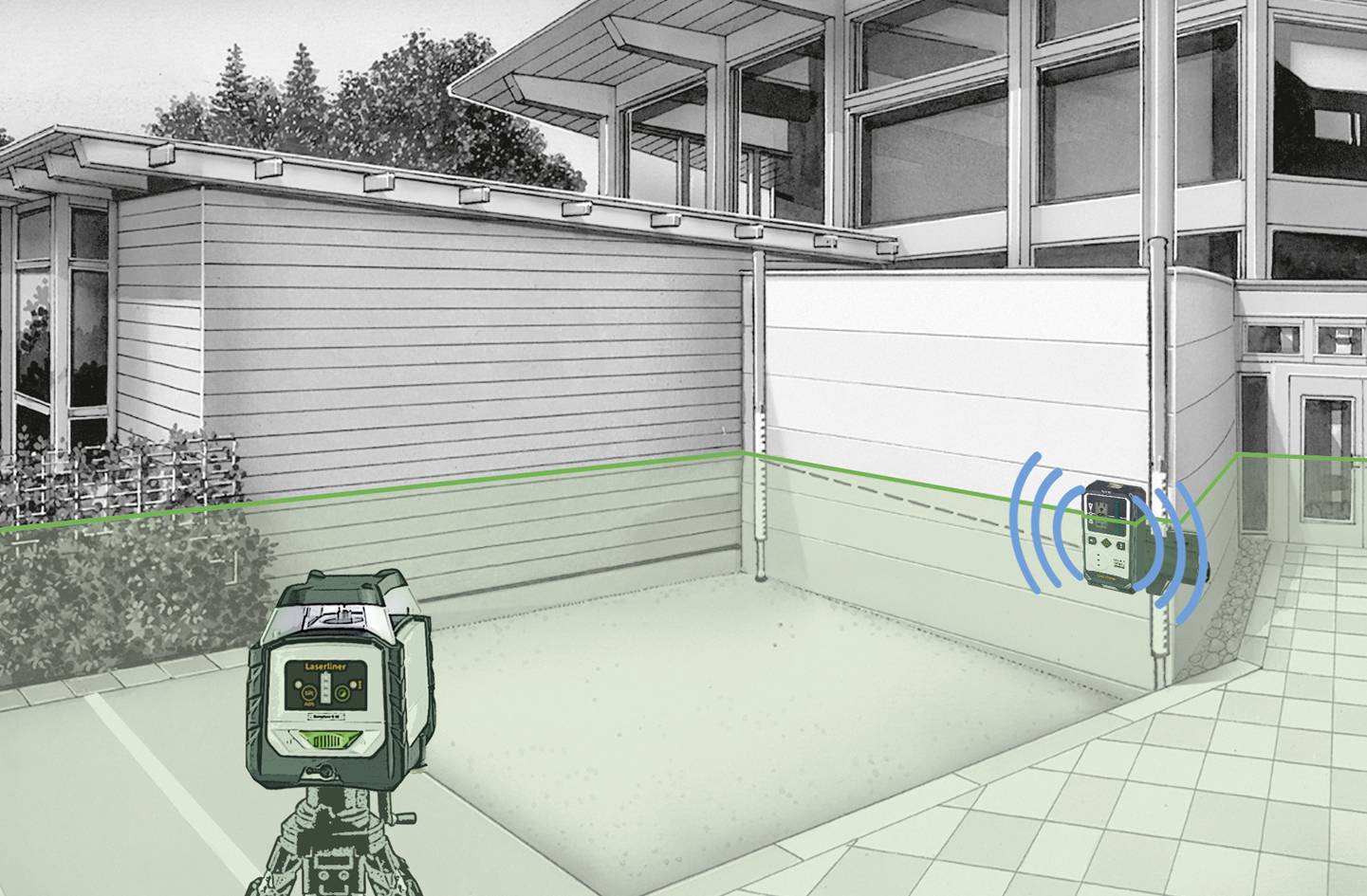 Laserliner 033.55A Laserempfänger für Linienlaser Passend für (Marke-Nivelliergeräte) Laserliner