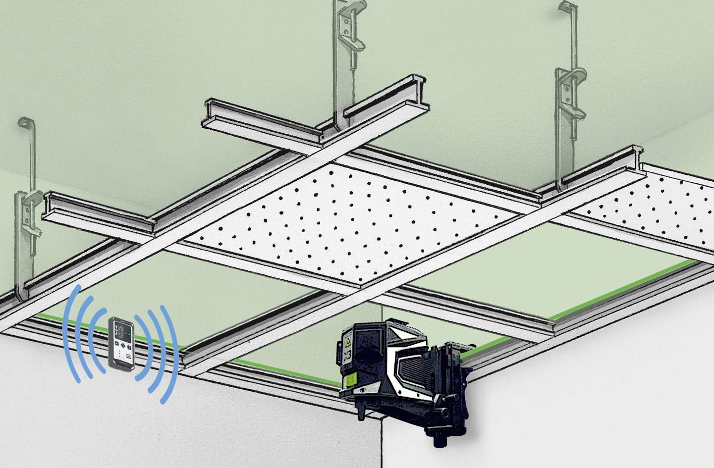Laserliner 033.55A Laserempfänger für Linienlaser Passend für (Marke-Nivelliergeräte) Laserliner