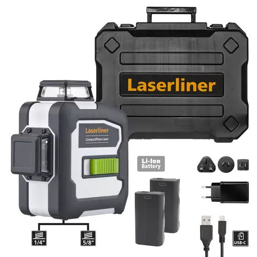Laserliner CompactPlane-Laser 3G Pro Dreidimensionaler Laser selbstnivellierend Laserliner CompactPlane-Laser 3G Pro Dreidimensionaler Laser selbstnivellierend