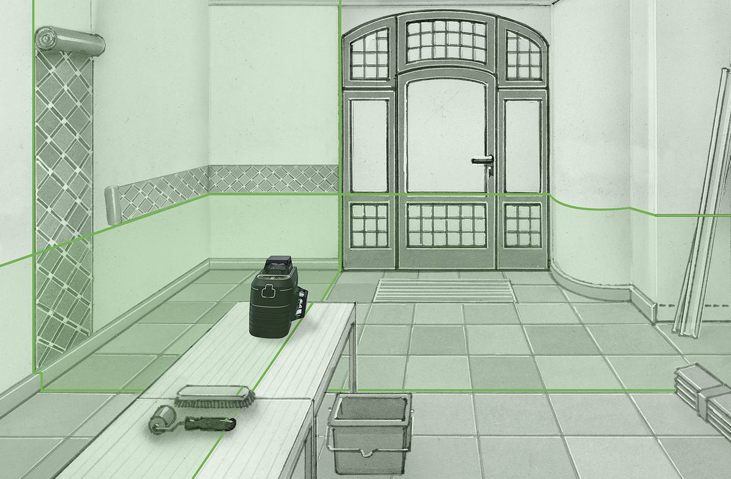 Laserliner PocketPlane-Laser 3G Dreidimensionaler Laser selbstnivellierend