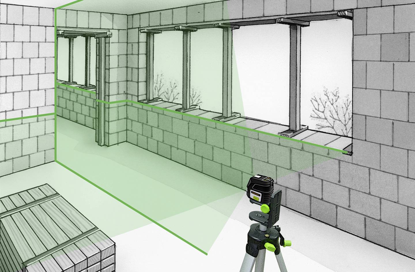 Laserliner PocketCross-Laser 2G Set 150 cm Kreuzlinienlaser selbstnivellierend