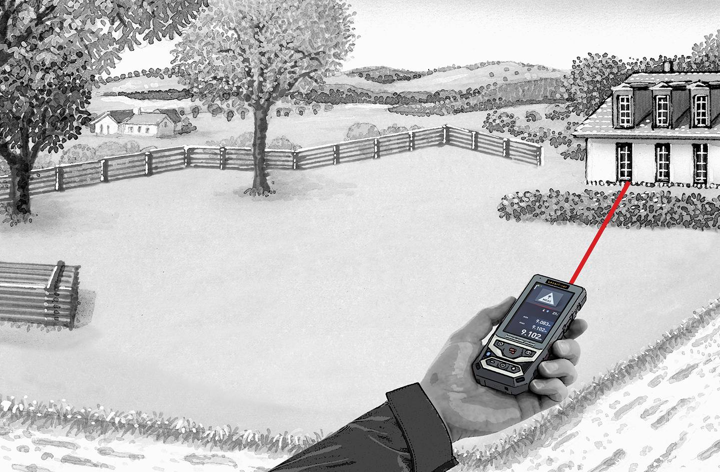 Laserliner DistanceMaster LiveCam Laser-Entfernungsmesser 150 m