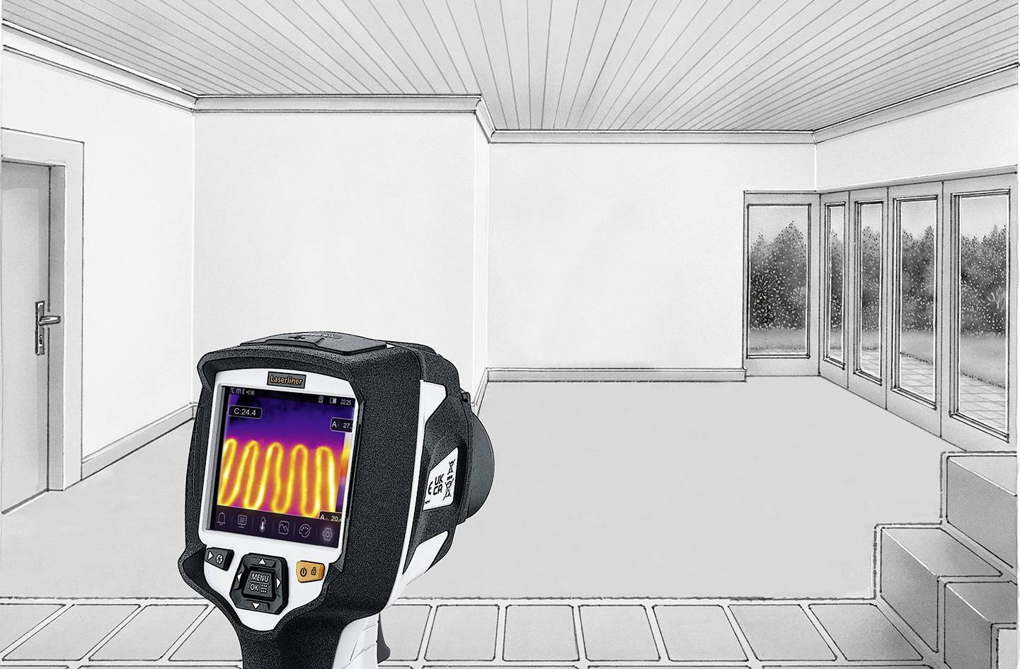 Laserliner ThermoCamera HighSense Pro Wärmebildkamera -20 bis +650 °C 384 x 288 Pixel 9 Hz