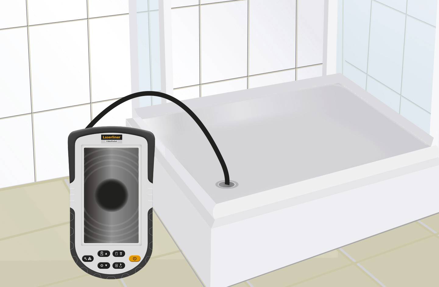 Laserliner 082.261A Inspektions-Kamera Sonden-Ø: 8mm Sonden-Länge: 1m