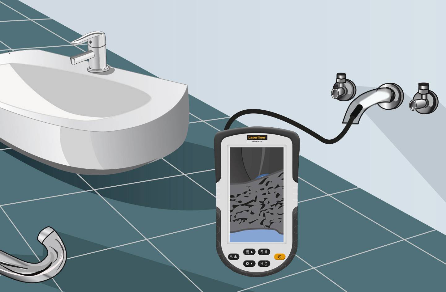 Laserliner 082.261A Inspektions-Kamera Sonden-Ø: 8mm Sonden-Länge: 1m