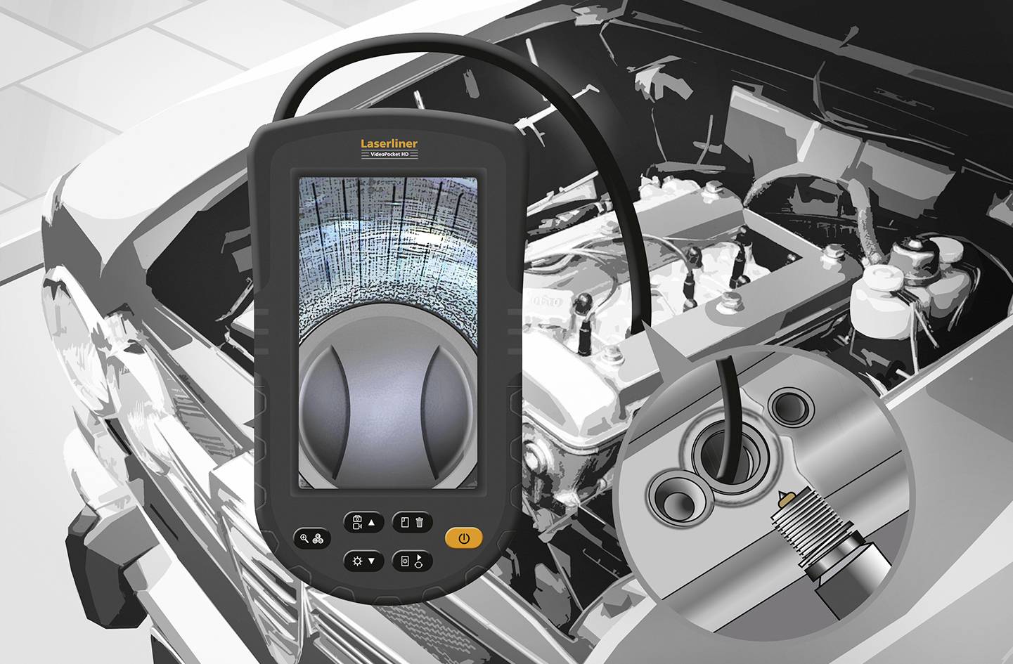 Laserliner 082.262A Inspektions-Kamera Sonden-Ø: 5 mm Sonden-Länge: 1 m