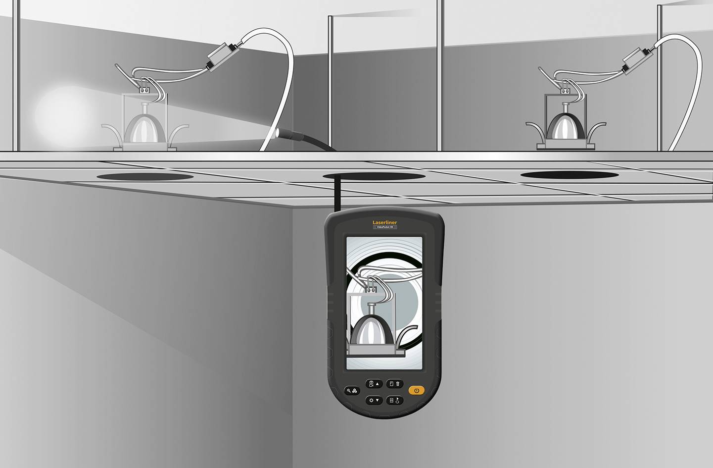 Laserliner 082.262A Inspektions-Kamera Sonden-Ø: 5 mm Sonden-Länge: 1 m