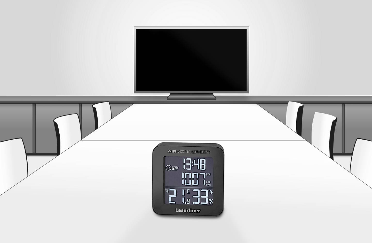 Laserliner AirMonitor CO2 Kohlendioxid-Messgerät 400 - 9999 ppm