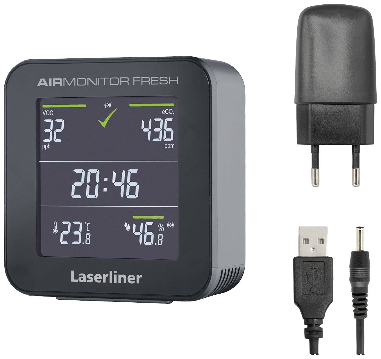 Laserliner AirMonitor FRESH Luftqualität (VOC)-Messgerät 400 - 9999 ppm