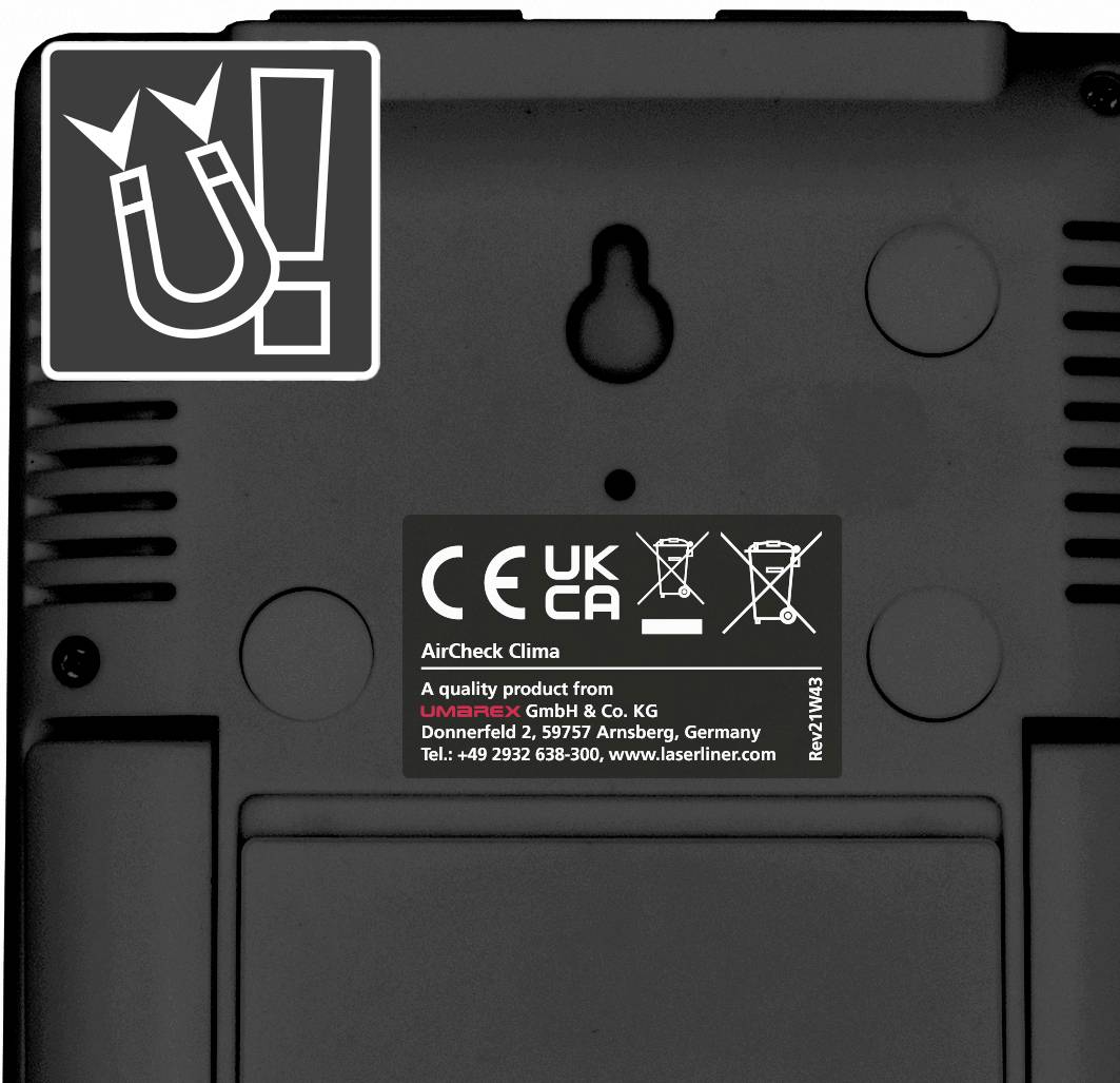 Laserliner AirCheck Clima Luftfeuchtemessgerät (Hygrometer) 1% rF 99% rF