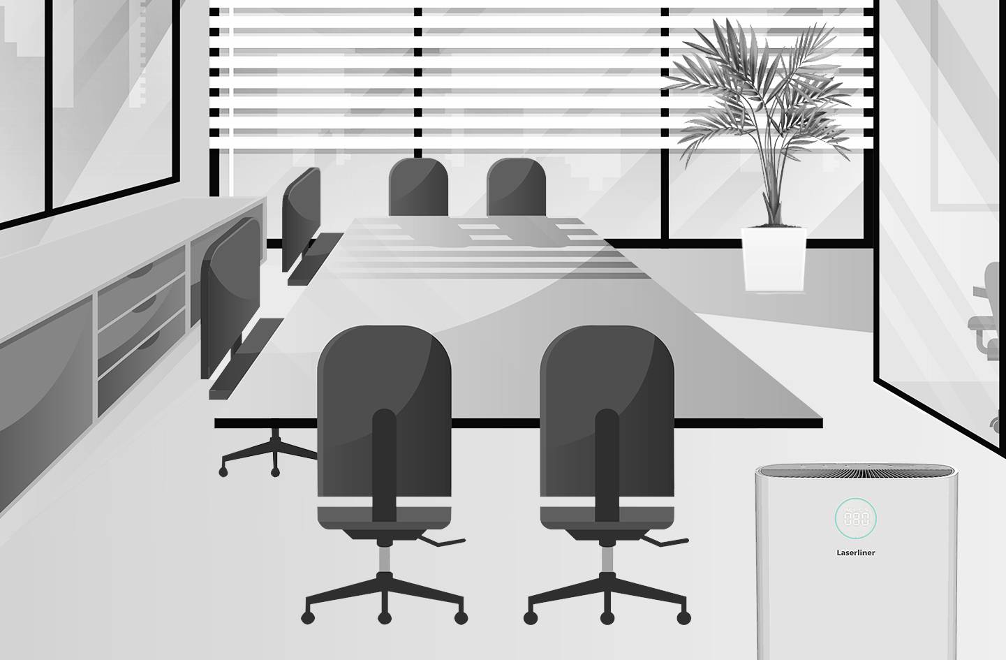 Laserliner 085.360A AirBreeze 360UV Luftreiniger 80m² Weiß